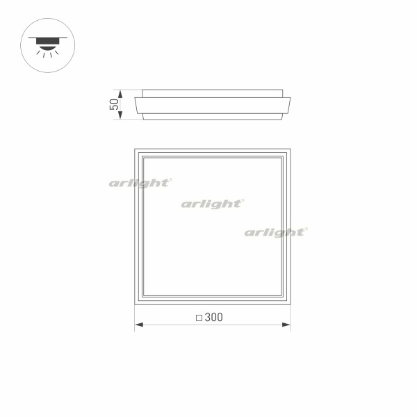 картинка Уличный потолочный светильник светодиодный защищенный LGD-AREA-S300x300-30W Day4000 (GR, 110 deg, 230V) (Arlight, IP54 Металл, 3 года) 032428 от магазина BTSvet