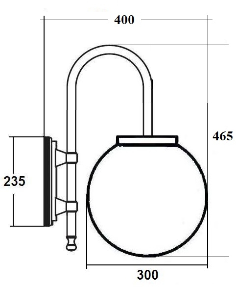 картинка Настенный фонарь уличный GLOBO L 88202L/10A Bl от магазина BTSvet