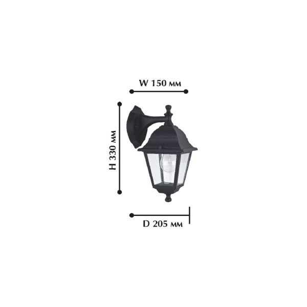 картинка Настенный фонарь уличный Leon 1813-1W от магазина BTSvet