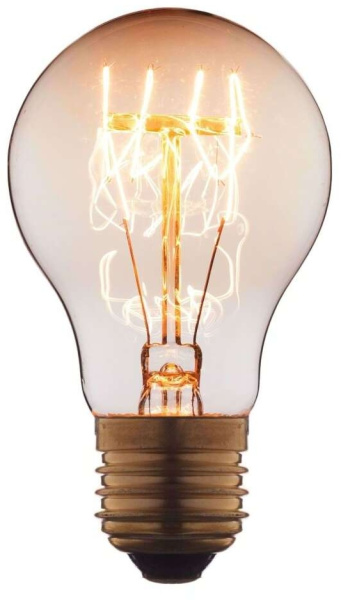 Ретро лампочка накаливания Эдисона груша E27 60W 2400-2800K 7560-T