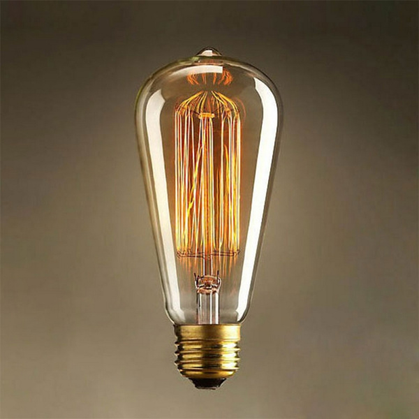 картинка Ретро лампочка накаливания Эдисона груша E27 40W 2400-2800K 6440-SC от магазина BTSvet