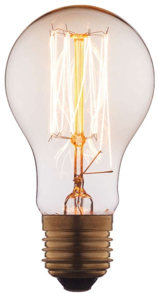 Ретро лампочка накаливания Эдисона груша E27 60W 2400-2800K 1004-T
