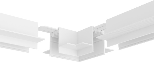картинка Угловое соединение потолок-потолок встраиваемый Smart, белый TR2112-WH от магазина BTSvet