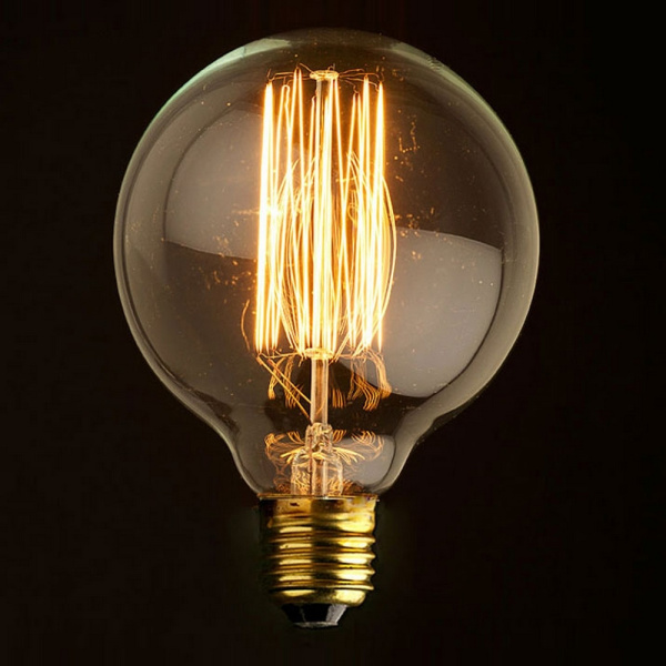 картинка Ретро лампочка накаливания Эдисона груша E27 40W 2400-2800K G8040 от магазина BTSvet