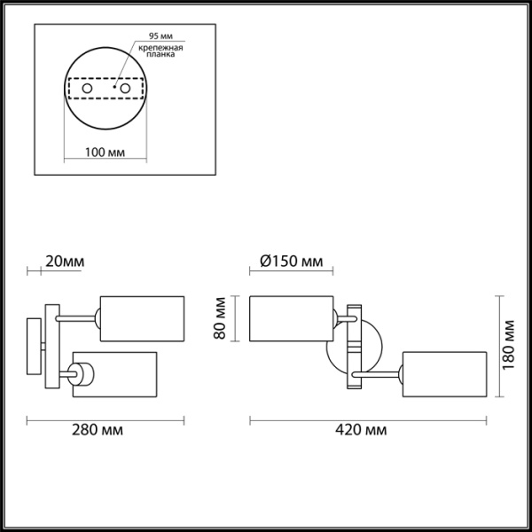 картинка Бра Ashley 3742/2W от магазина BTSvet