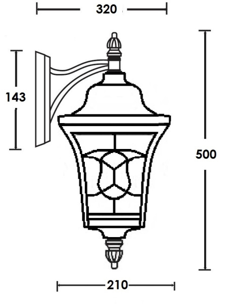 картинка Настенный фонарь уличный VENECIA 2L 91802L/04 Bl от магазина BTSvet