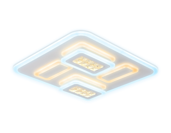 картинка Потолочная люстра светодиодная с пультом регулировкой цветовой температуры и яркости с ночным режимом ACRYLICA FA257 от магазина BTSvet