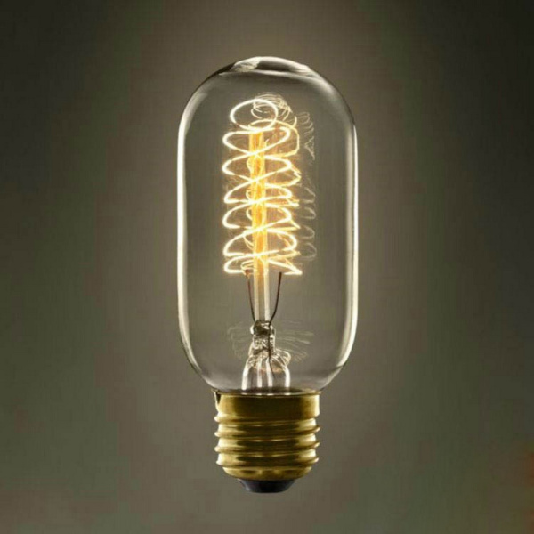 картинка Ретро лампочка накаливания Эдисона цилиндр E27 40W 2400-2800K 4540-S от магазина BTSvet