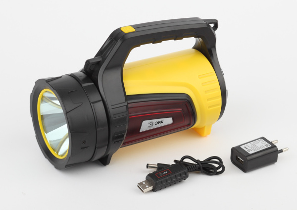 картинка Ручной фонарь светодиодный с выключателем регулировкой яркости зарядкой от USB и USB-портом Практик PA-701 от магазина BTSvet