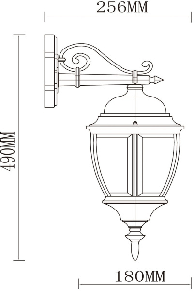 картинка Настенный фонарь уличный Fabur 804020201 от магазина BTSvet