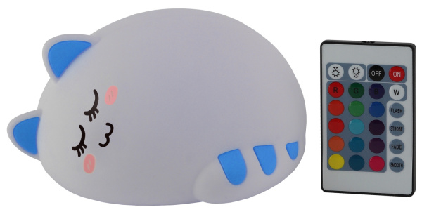 Ночник светодиодный для детской с диммером и выключателем NLED-415-2W-BU