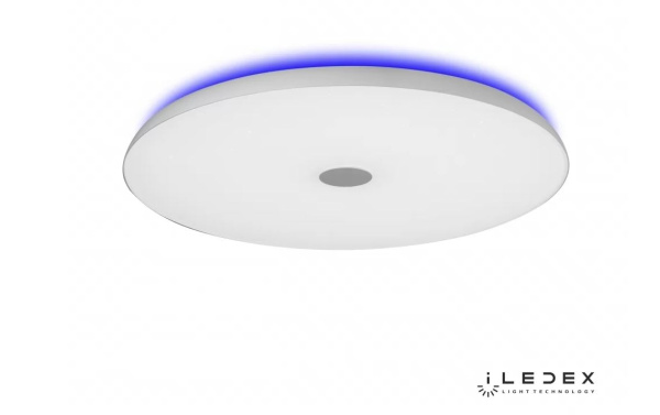 картинка Потолочный светильник светодиодный диммируемый с пультом Bluetooth-динамиком RGB Music 1706/500 WH от магазина BTSvet