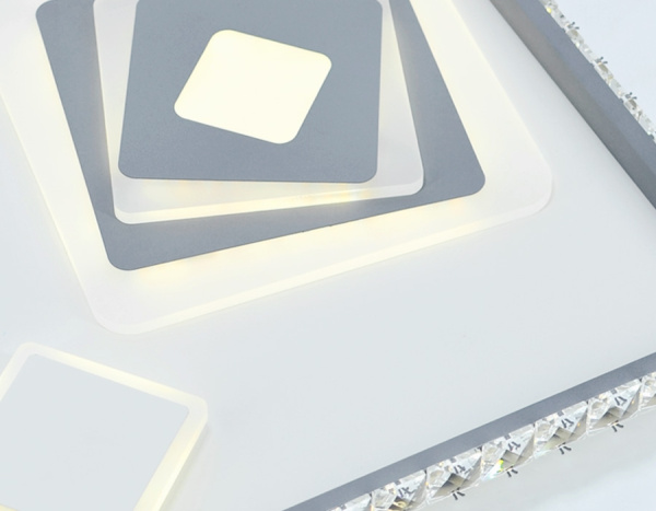 картинка Потолочная люстра светодиодная с пультом регулировкой цветовой температуры и яркости с ночным режимом ACRYLICA FA248 от магазина BTSvet