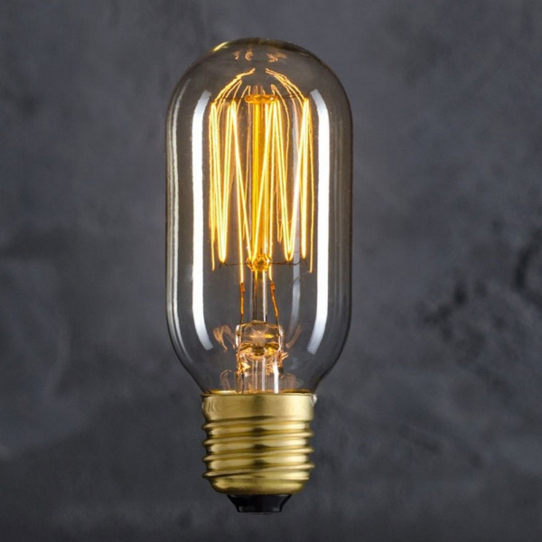 картинка Ретро лампочка накаливания Эдисона цилиндр E27 40W 2400-2800K 4540-SC от магазина BTSvet