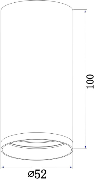 картинка Накладной светильник FOCUS S C052CL-01MG от магазина BTSvet
