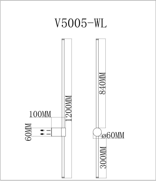 картинка Бра светодиодное Ricco V5005-WL от магазина BTSvet