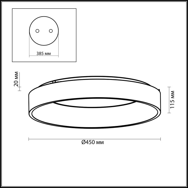 картинка Потолочный светильник Sole 4066/40CL от магазина BTSvet