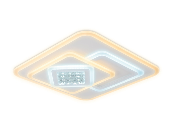 Потолочная люстра светодиодная с пультом регулировкой цветовой температуры и яркости с ночным режимом ACRYLICA FA255