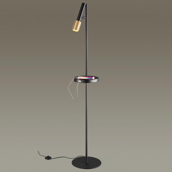картинка Торшер светодиодный с USB-портом и выключателем Mehari 4240/1F от магазина BTSvet