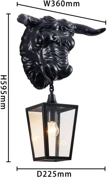картинка Настенный фонарь уличный Bison 4001-1W от магазина BTSvet