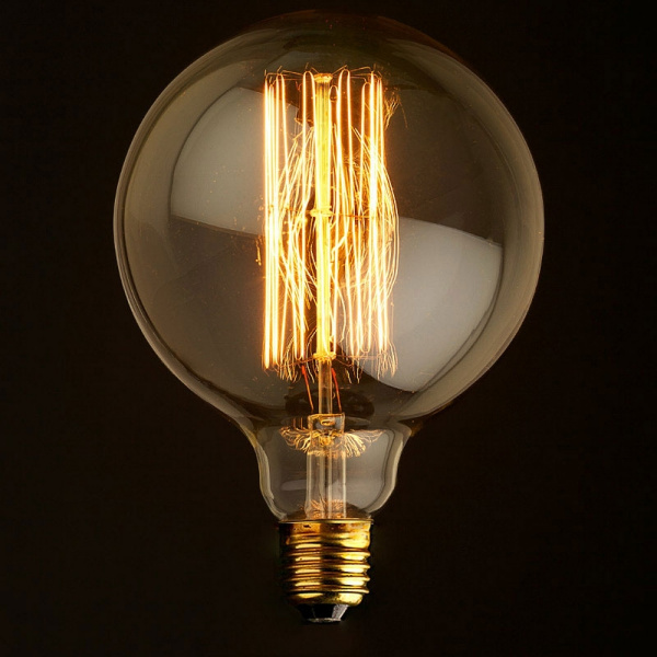 картинка Ретро лампочка накаливания Эдисона груша E27 60W 2400-2800K G12560 от магазина BTSvet