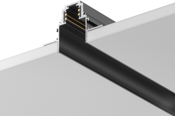 картинка Шинопровод 3м Gravity встраиваемый черный Busbar trunkings Gravity TRX010-423B от магазина BTSvet