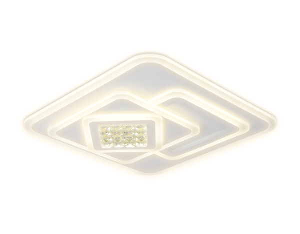 картинка Потолочная люстра светодиодная с пультом регулировкой цветовой температуры и яркости с ночным режимом ACRYLICA FA255 от магазина BTSvet