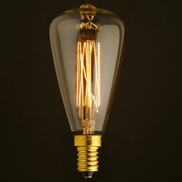 картинка Ретро лампочка накаливания Эдисона свеча E14 60W 2400-2800K 4860-F от магазина BTSvet