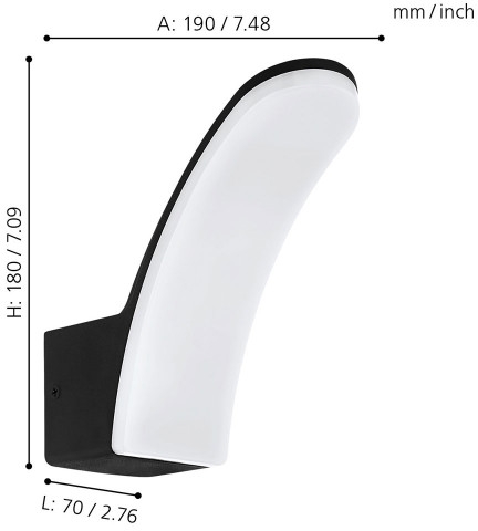 картинка Настенный светильник уличный Fiumicino 98148 от магазина BTSvet
