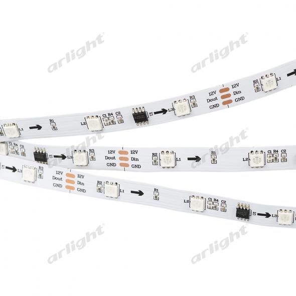 Светодиодная лента SPI-5000-5060-30 12V Cx3 RGB (10mm, 7.2W/m, IP20) (Открытый, IP20) 026368(1)