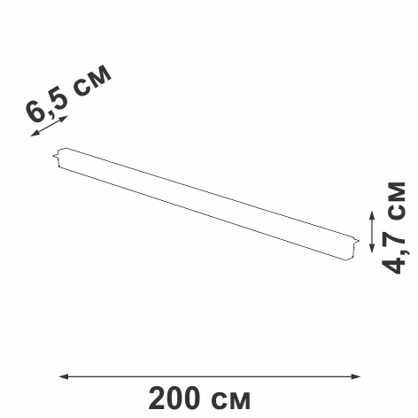 картинка Шинопровод встраиваемый магнитный 20 мм, длина 2м, белый VT0200023-00 от магазина BTSvet