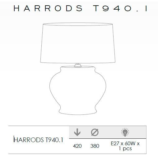 картинка Интерьерная настольная лампа HARRODS T940.1 от магазина BTSvet