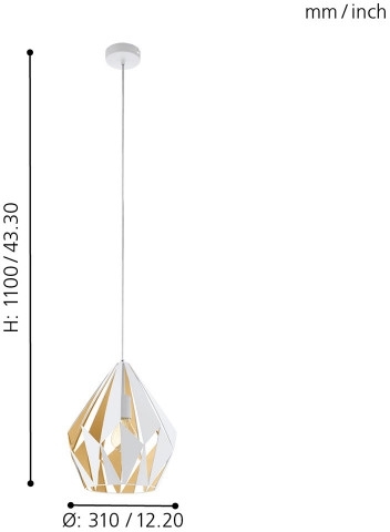 картинка Подвесной светильник CARLTON 1 49932 от магазина BTSvet