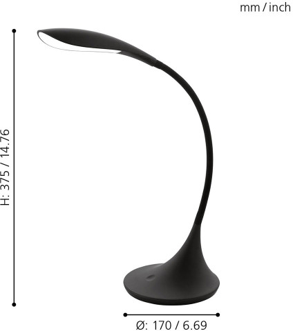 картинка Интерьерная настольная лампа Dambera 94673 от магазина BTSvet