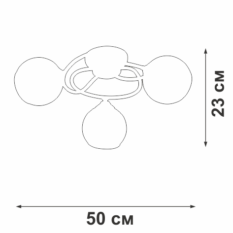 картинка Потолочная люстра V3959-1/3PL от магазина BTSvet