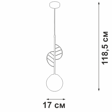 картинка Подвесной светильник V2983-5/1S от магазина BTSvet