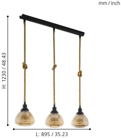 картинка Подвесной светильник Rampside 43192 от магазина BTSvet