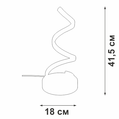 картинка Интерьерная настольная лампа светодиодная V4677-1/1L от магазина BTSvet
