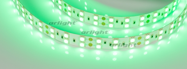 картинка Светодиодная лента RT 2-5000 24V Green 2x2 (5060, 600 LED, LUX) (Arlight, 28.8 Вт/м, IP20) 011262 от магазина BTSvet