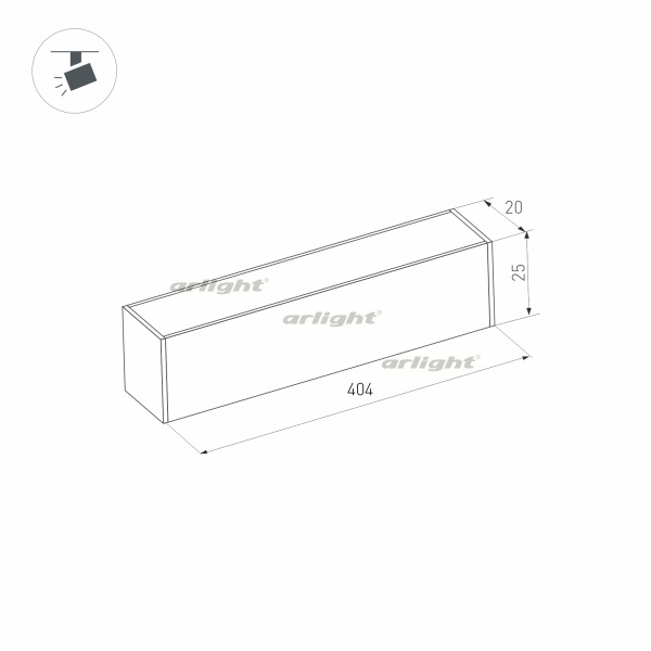 картинка Трековый светильник светодиодный MAG-FLAT-25-L400-12W Day4000 (BK, 100 deg, 24V) (Arlight, IP20 Металл, 3 года) 032828 от магазина BTSvet