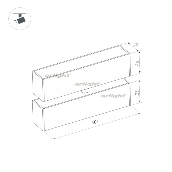 картинка Трековый светильник светодиодный MAG-FLAT-FOLD-25-S400-12W Day4000 (BK, 100 deg, 24V) (Arlight, IP20 Металл, 3 года) 034237 от магазина BTSvet