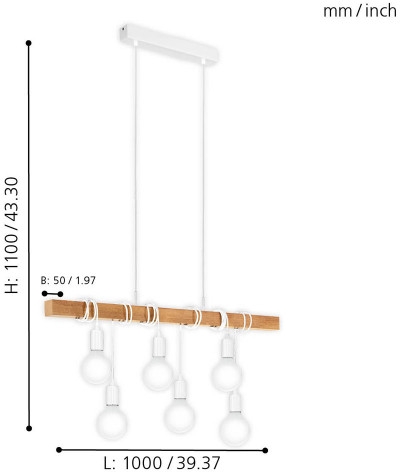 картинка Подвесной светильник Townshend 33165 от магазина BTSvet