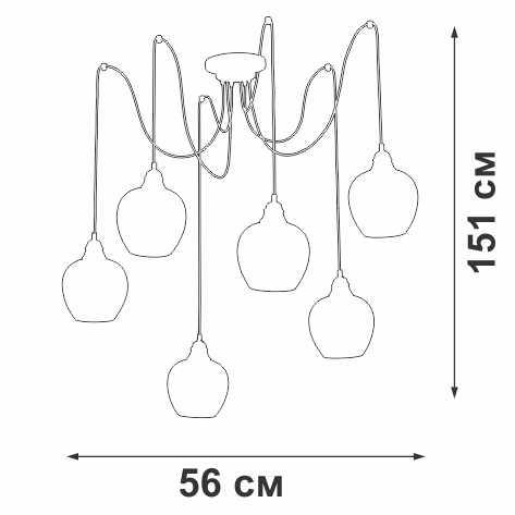 картинка Подвесной светильник V3978-1/6S от магазина BTSvet