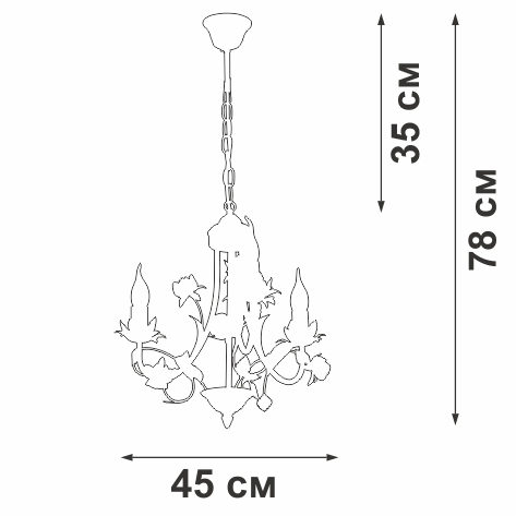 картинка Подвесная люстра V1138-0/3 от магазина BTSvet