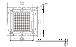 картинка Мощный светодиод ARPL-200W-BCB-7080-PW (7000mA) (Arlight) 018443 от магазина BTSvet