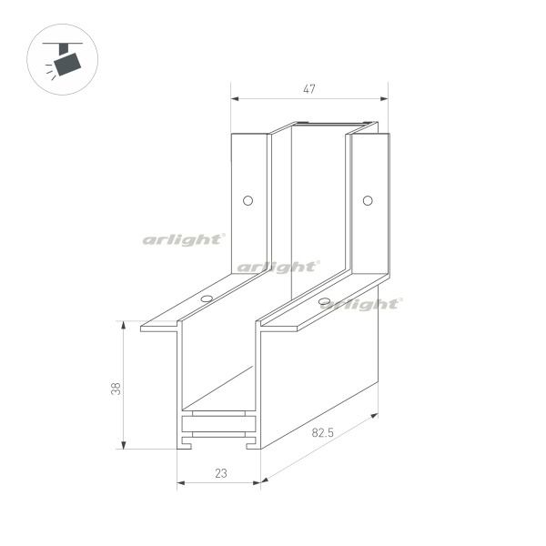 картинка Коннектор угловой MAG-CON-2538-F-L90-INT (BK, внутренний) (Arlight, IP20 Металл, 3 года) 034230 от магазина BTSvet