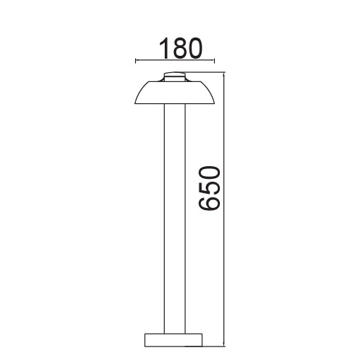 картинка Наземный светодиодный светильник IP54 W2252S-650 Gr от магазина BTSvet
