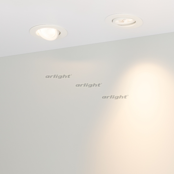 картинка Светильник встраиваемый LED LTD-POLAR-TURN-R90-7W Warm3000 (WH, 36 deg, 230V) (Arlight, IP20 Пластик, 3 года) 032310 от магазина BTSvet