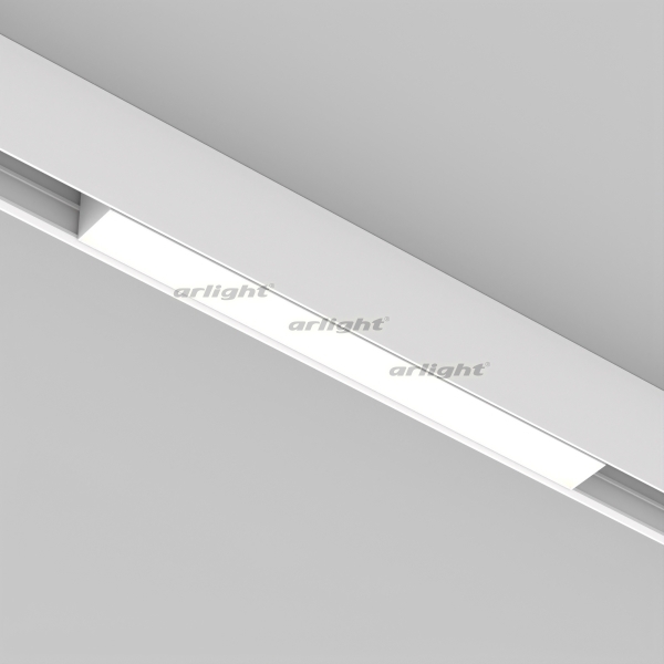 картинка Трековый светильник светодиодный MAG-FLAT-45-L405-12W Warm3000 (WH, 100 deg, 24V) (Arlight, IP20 Металл, 3 года) 026948 от магазина BTSvet