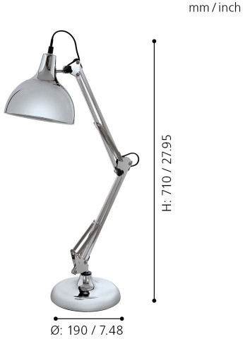 картинка Интерьерная настольная лампа Borgillio 94702 от магазина BTSvet